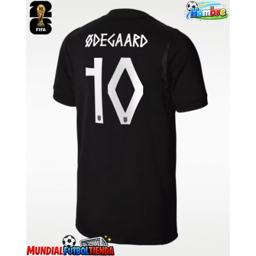 Camiseta Noruega Martin Odegaard #10 Segunda Equipación Replica Mundial 2026 mangas cortas